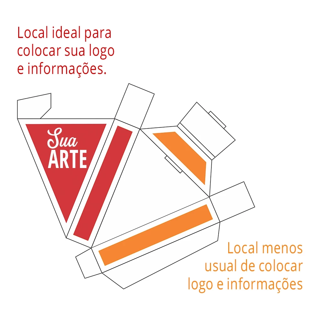 Caixa Pedaço com Aluminio Interno